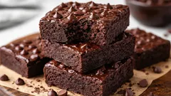 Schokoladen-Brownies ohne Mehl in 20 Minuten – die perfekte Wahl, wenn man Lust auf etwas Süßes hat.