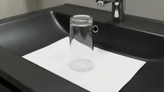 Warum legen manche Leute ein Blatt Papier und ein Glas ins Spülbecken, bevor sie das Haus für längere Zeit verlassen?